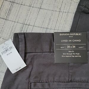 Banana Republic Factory Men's Lived-In Chino Flint Gray